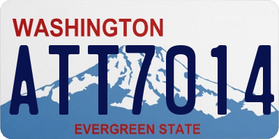 WA license plate ATT7014