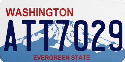 WA license plate ATT7029
