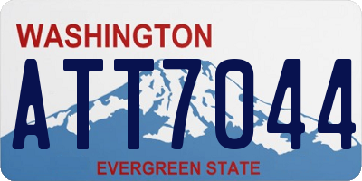 WA license plate ATT7044