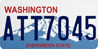 WA license plate ATT7045