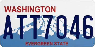 WA license plate ATT7046