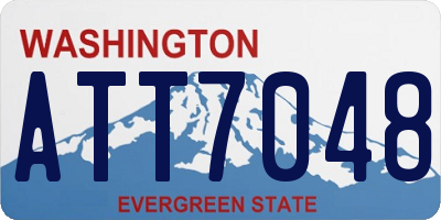 WA license plate ATT7048