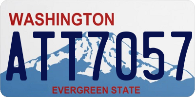 WA license plate ATT7057