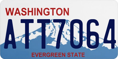 WA license plate ATT7064