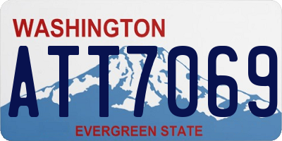 WA license plate ATT7069