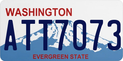 WA license plate ATT7073