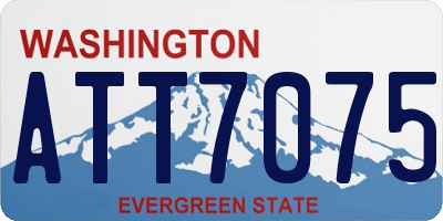 WA license plate ATT7075