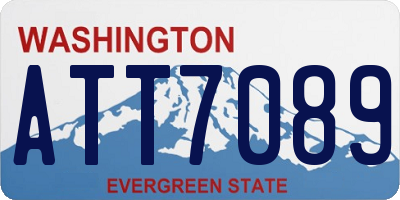 WA license plate ATT7089