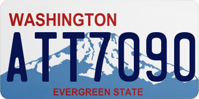 WA license plate ATT7090
