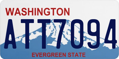 WA license plate ATT7094