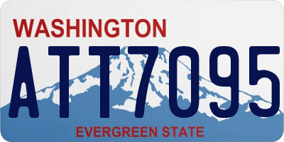 WA license plate ATT7095