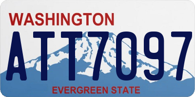 WA license plate ATT7097