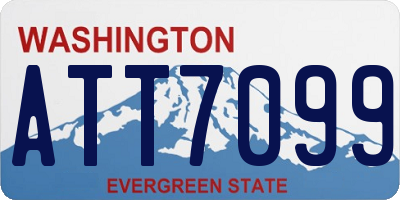 WA license plate ATT7099