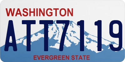 WA license plate ATT7119