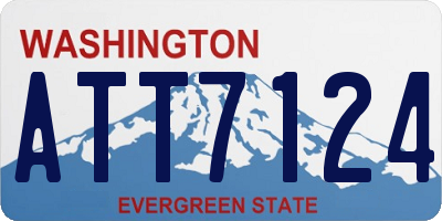 WA license plate ATT7124
