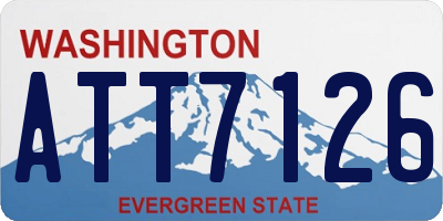 WA license plate ATT7126