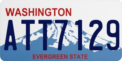 WA license plate ATT7129