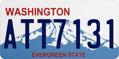 WA license plate ATT7131