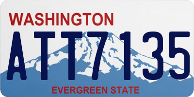 WA license plate ATT7135