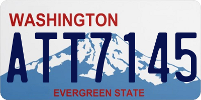 WA license plate ATT7145
