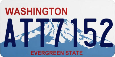 WA license plate ATT7152