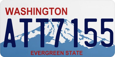 WA license plate ATT7155