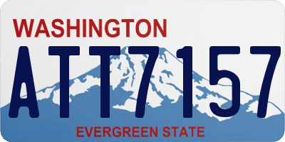 WA license plate ATT7157