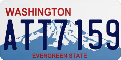 WA license plate ATT7159