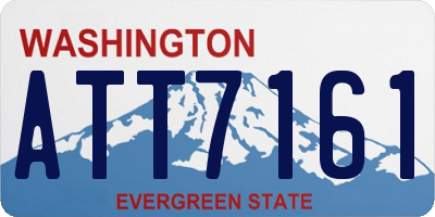 WA license plate ATT7161