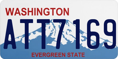 WA license plate ATT7169