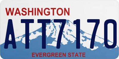WA license plate ATT7170