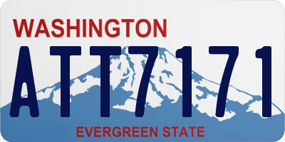 WA license plate ATT7171