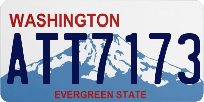WA license plate ATT7173