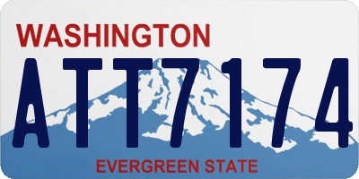 WA license plate ATT7174