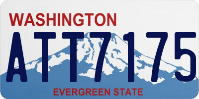WA license plate ATT7175