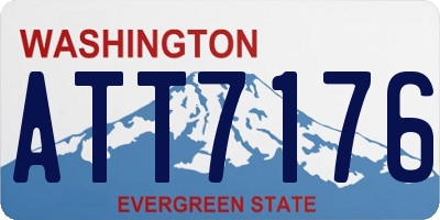WA license plate ATT7176