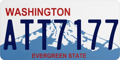WA license plate ATT7177
