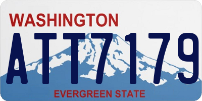 WA license plate ATT7179