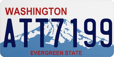 WA license plate ATT7199