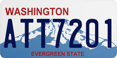 WA license plate ATT7201