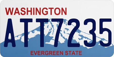 WA license plate ATT7235