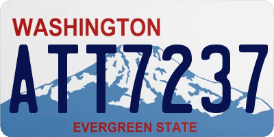 WA license plate ATT7237