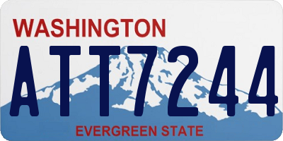 WA license plate ATT7244