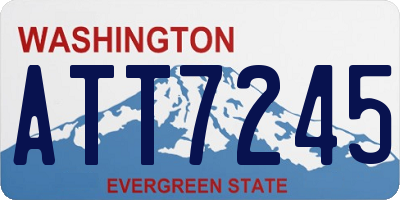 WA license plate ATT7245
