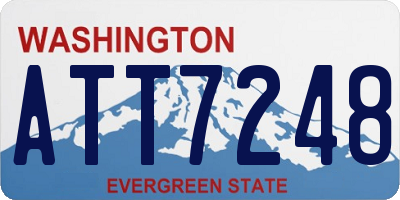 WA license plate ATT7248