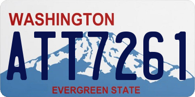 WA license plate ATT7261