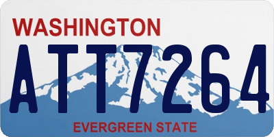 WA license plate ATT7264