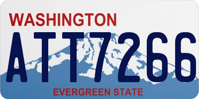WA license plate ATT7266