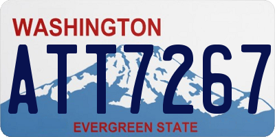 WA license plate ATT7267