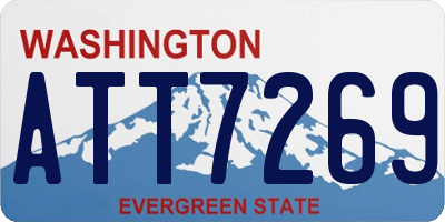 WA license plate ATT7269